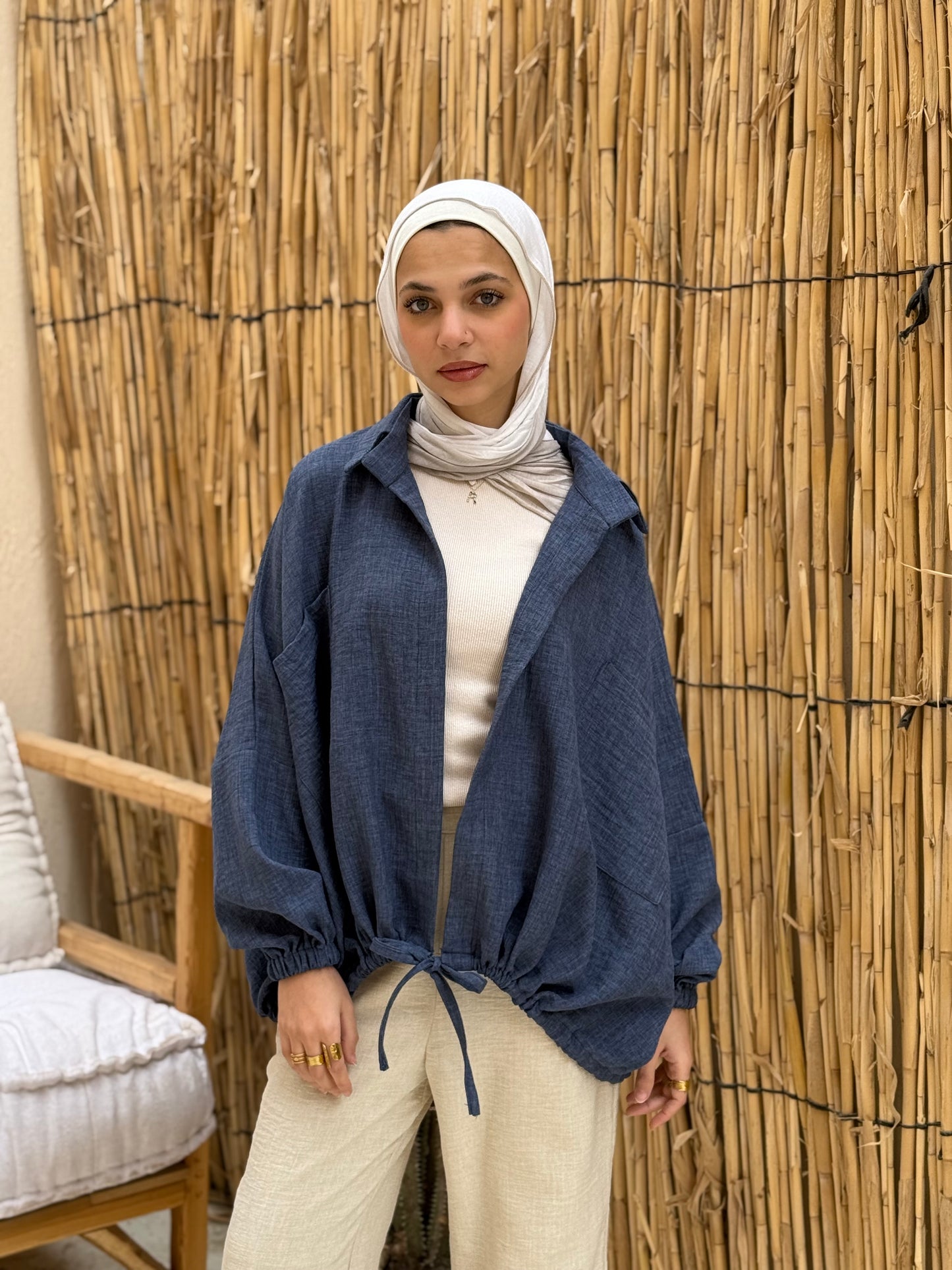 Blue Jeans Linen Jacket