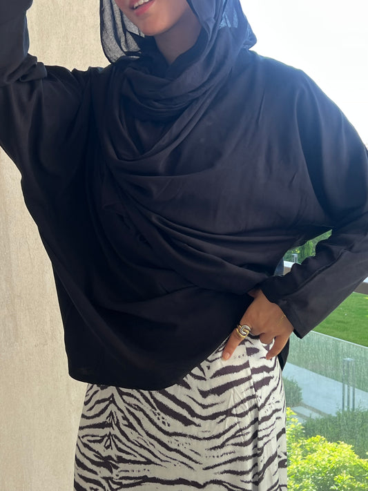 Twist top in black